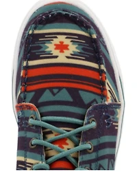 Wrangler Footwear Retro Women's Navy Southwestern Shoes - Moc Toe