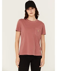 Carhartt Women's Re-Engineered Relaxed Fit Midweight Short Sleeve Pocket Work Tee