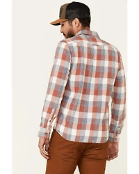 Flag & Anthem Men's Pagedale Vintage Wash Plaid Long Sleeve Button-Down Western Shirt