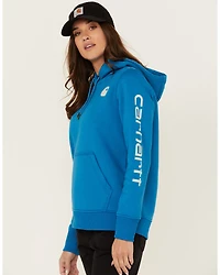 Carhartt Women's Relaxed Fit Midweight Logo Graphic Hoodie