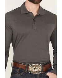 Cody James Black 1978™ Men's Drifter Solid Long Sleeve Polo