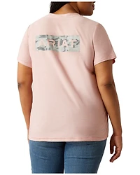 Ariat Women's Camo Logo Short Sleeve Graphic Tee - Plus