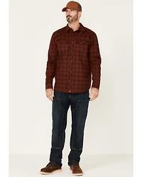 Cody James Men's FR Southwestern Plaid Print Long Sleeve Snap Work Shirt