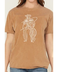 Ariat Women's Cowboy Embroidered Short Sleeve Graphic Tee