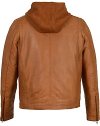 Milwaukee Leather Men's Zipper Front Jacket w/ Removable Hood - Big 5X
