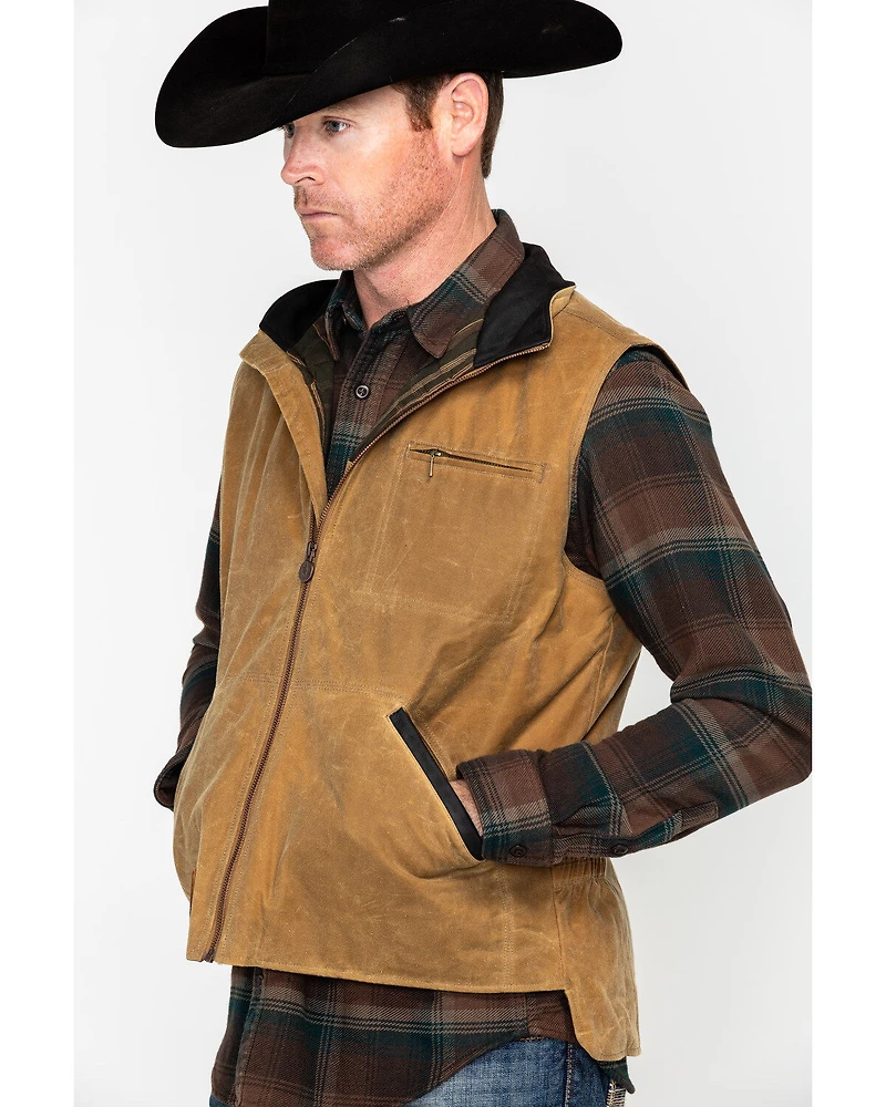 Outback Trading Co. Men's Sawbuck Oilskin Zip-Up Vest