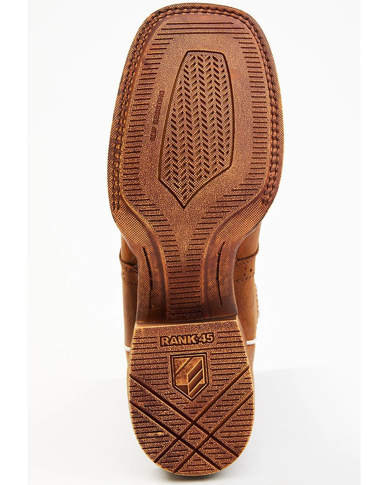 RANK 45® Men's Warrior Xero Gravity Western Performance Boots - Broad Square Toe