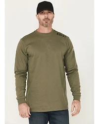 Ariat Men's FR Work Hard Live Free Long Sleeve Pocket Shirt