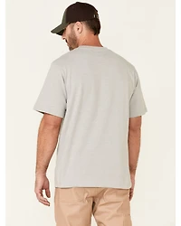 Hawx Men's Solid Light Gray Forge Short Sleeve Work Pocket T-Shirt
