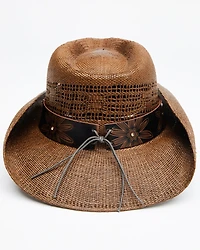 Shyanne Girls' Shane Raffia Straw Western Hat