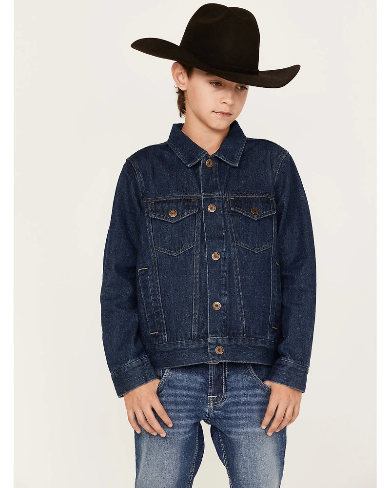 Cody James Boys' Coasting Medium Wash Unlined Denim Jacket