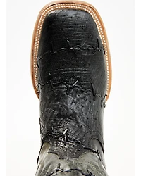 Corral Men's Exotic Ostrich Barbed Wire Western Boots - Broad Square Toe