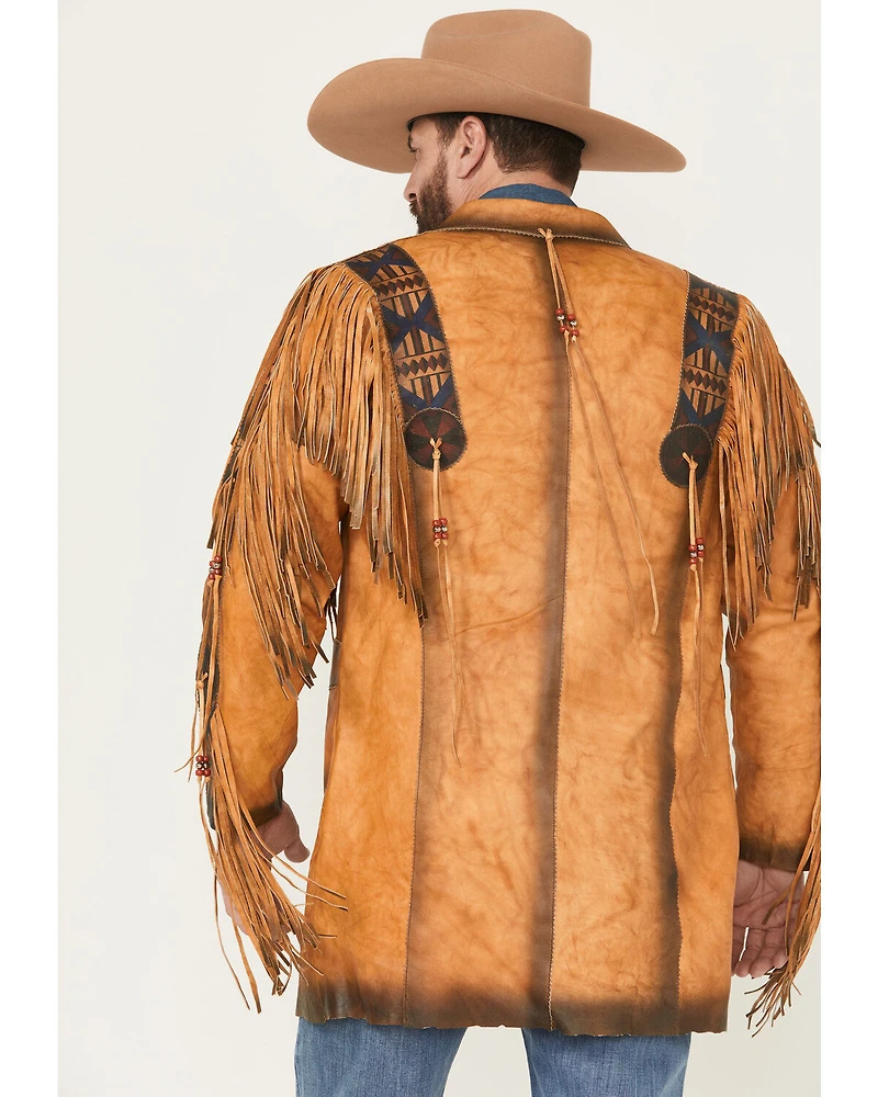Kobler Men's Chinle Leather Long Fringe Jacket