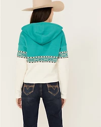 RANK 45® Women's Half Zip Hooded Pullover
