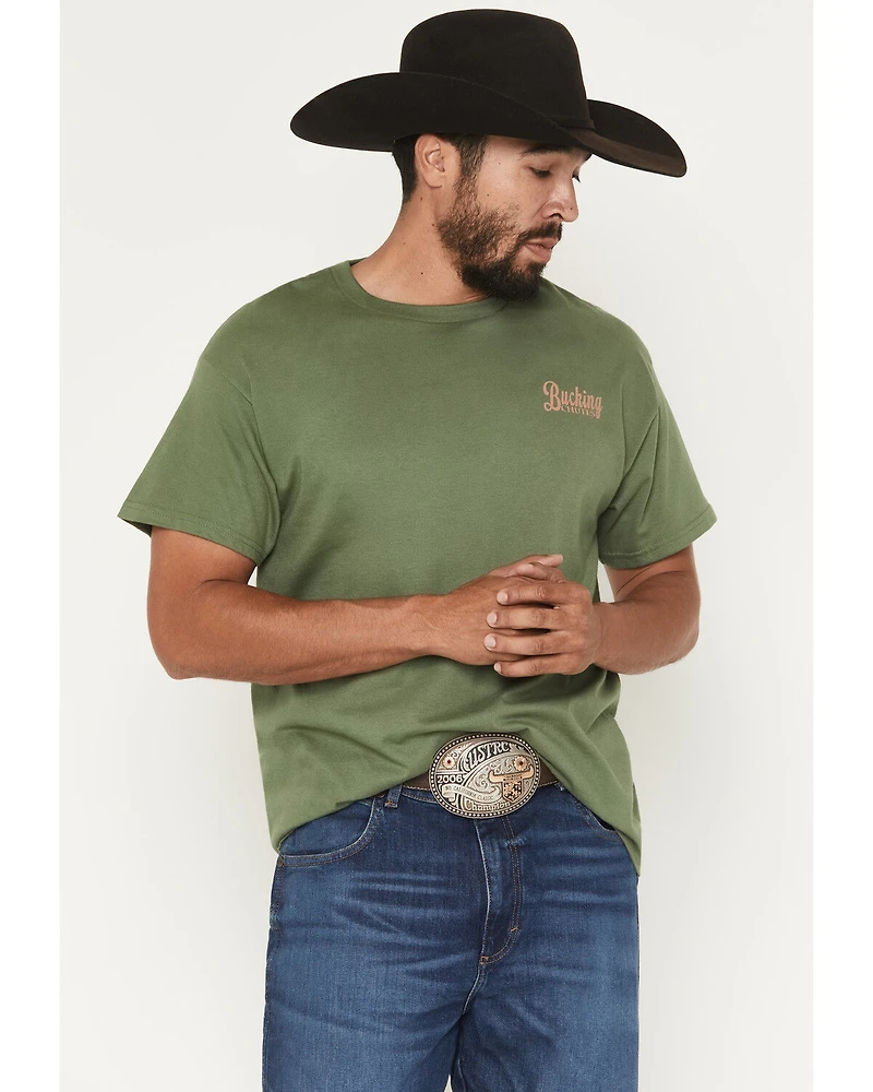 Bucking Chutes Men's Pickup Buck Short Sleeve Graphic T-Shirt