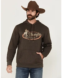Wrangler Men's Cowboy and Rope Logo Graphic Hooded Sweatshirt