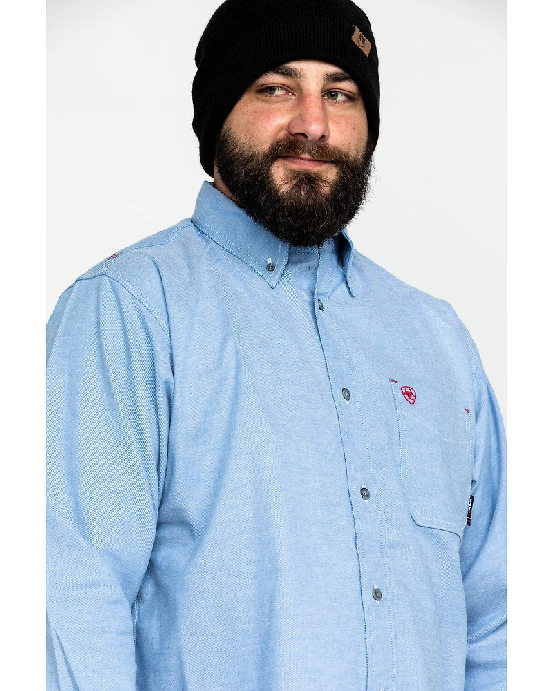 Ariat Men's FR Solid Durastretch Long Sleeve Work Shirt - Big
