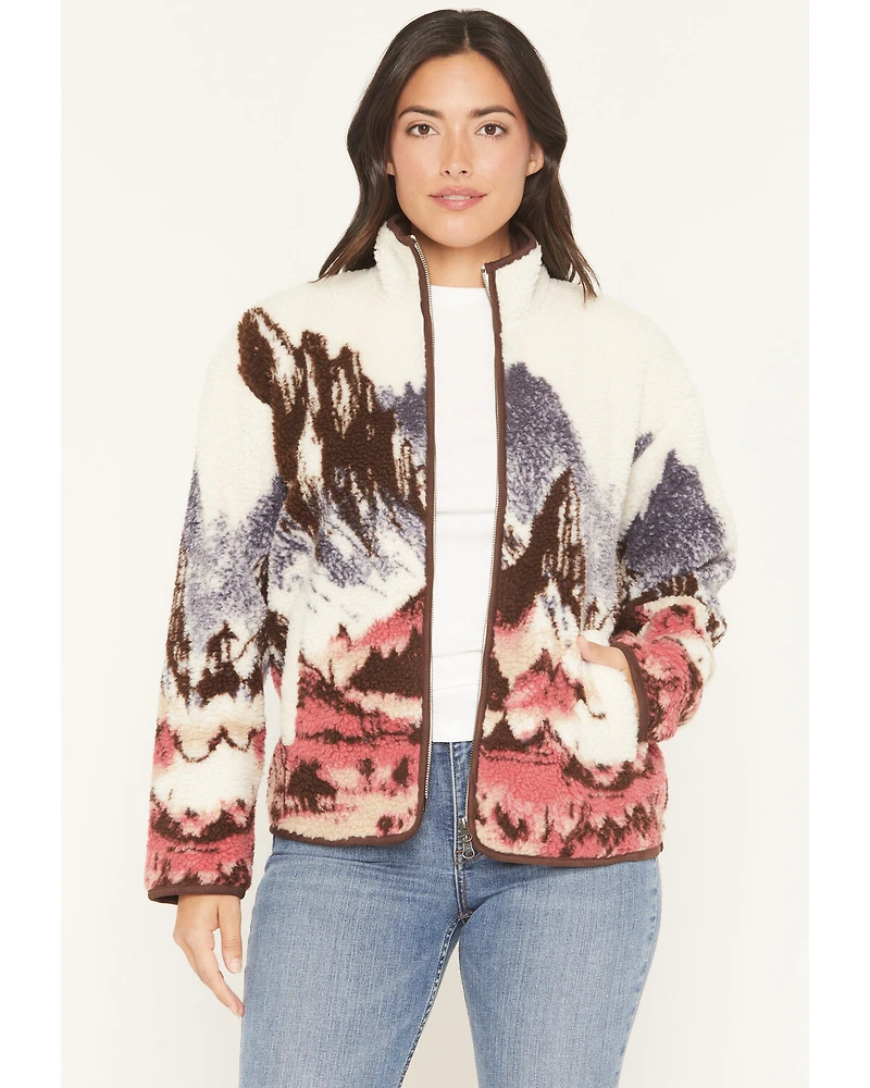 Shyanne Women's Cascade Zip Front Sherpa Jacket