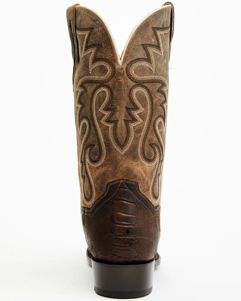 Dan Post Men's Exotic Ostrich Leg Western Boots - Square Toe
