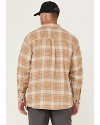 Thorogood Men's Plaid Print Heavyweight Brushed Flannel Long Sleeve Button-Down Shirt