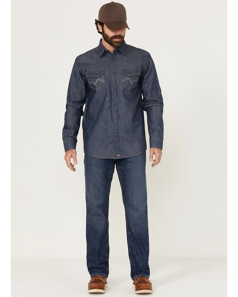 Ariat Men's FR M4 Medium Wash Relaxed Basic Bootcut Jeans