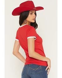 Budweiser Women's Ringer Clydesdales Short Sleeve Graphic Tee