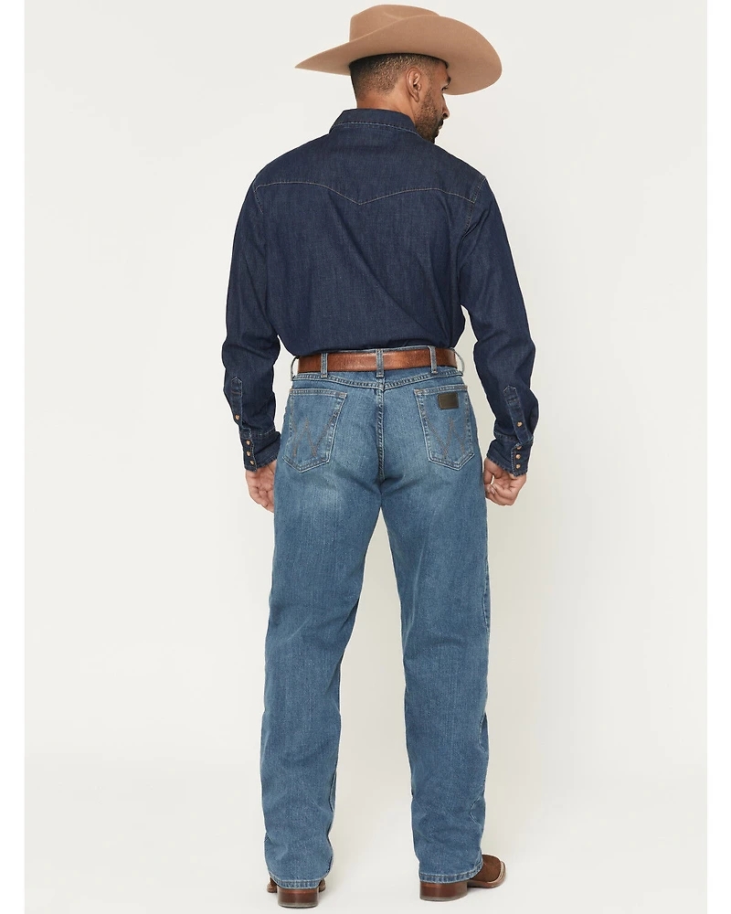 Wrangler X Cody Johnson 20X Medium Wash Relaxed Bootcut Stretch Denim Jeans - Tall