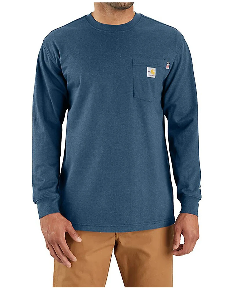Carhartt Men's FR Loose Fit Lightweight Bandana Print Long Sleeve Graphic T-Shirt