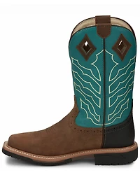 Justin Men's Derrickman Western Work Boots - Steel Toe