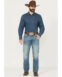 Wrangler Retro Men's 88MWZ Medium Wash Slim Straight Stretch Denim Jeans