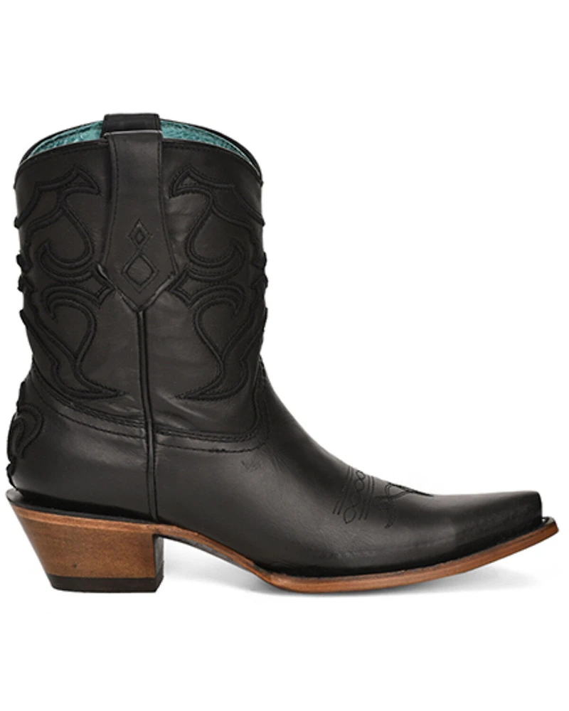 Corral Women's Embroidered Ankle Western Boots - Snip Toe