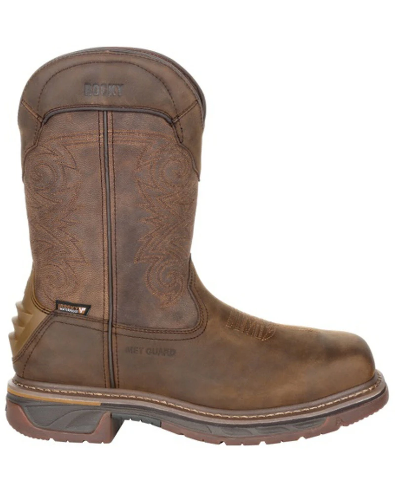 Rocky Men's Iron Skull Waterproof Western Work Boots - Composite Toe