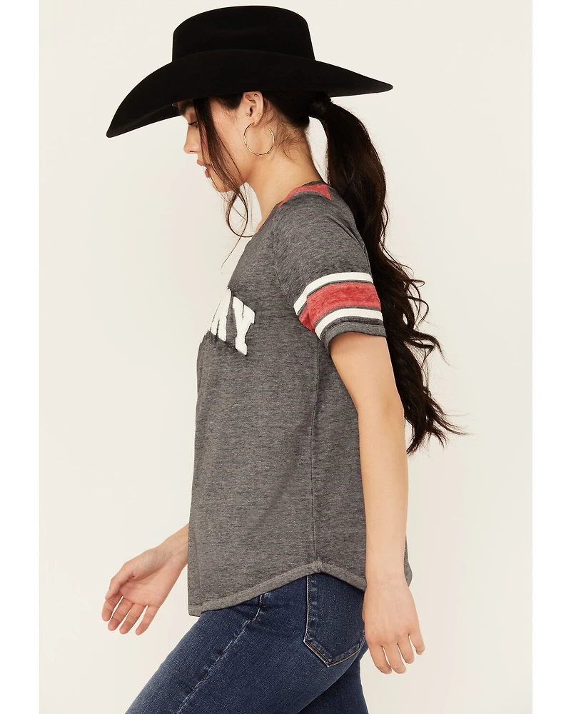 Blended Women's Football Short Sleeve Graphic Tee