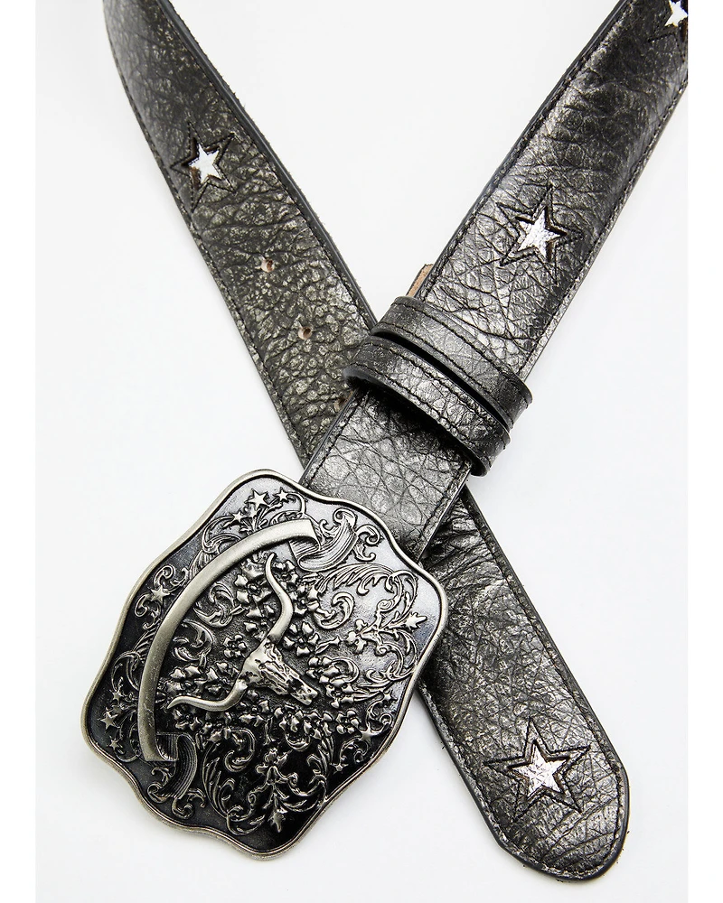 Idyllwind Women's Cordero Longhorn Buckle And Star Cutout Belt