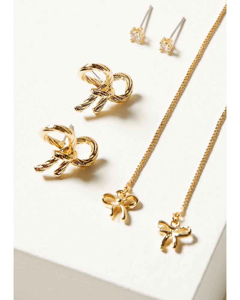 Shyanne Women's Bow Earring Set - 6 Piece