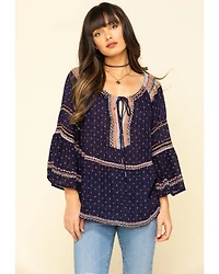 Free People Women's Talia Embroidered Blouse