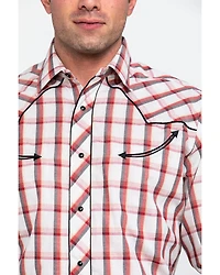Roper Men's Large Fancy Plaid Long Sleeve Western Shirt