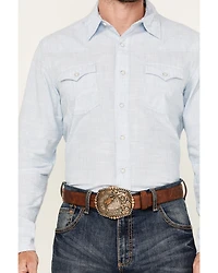 Wrangler Retro Men's Solid Long Sleeve Snap Western Shirt
