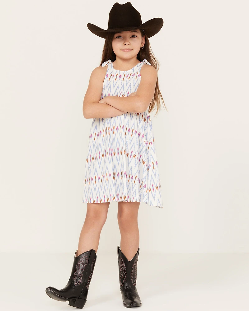 Shyanne Girls' Ikat Print Mini Dress
