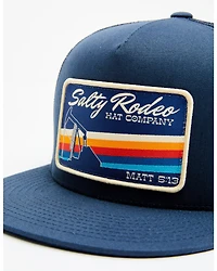 Salty Rodeo Men's Oil Rig Logo Patch Trucker Cap