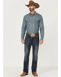 Cody James Men's Hotspot Solid Long Sleeve Snap Western Shirt