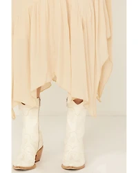 Originality Women's Handkerchief Hem Midi Skirt