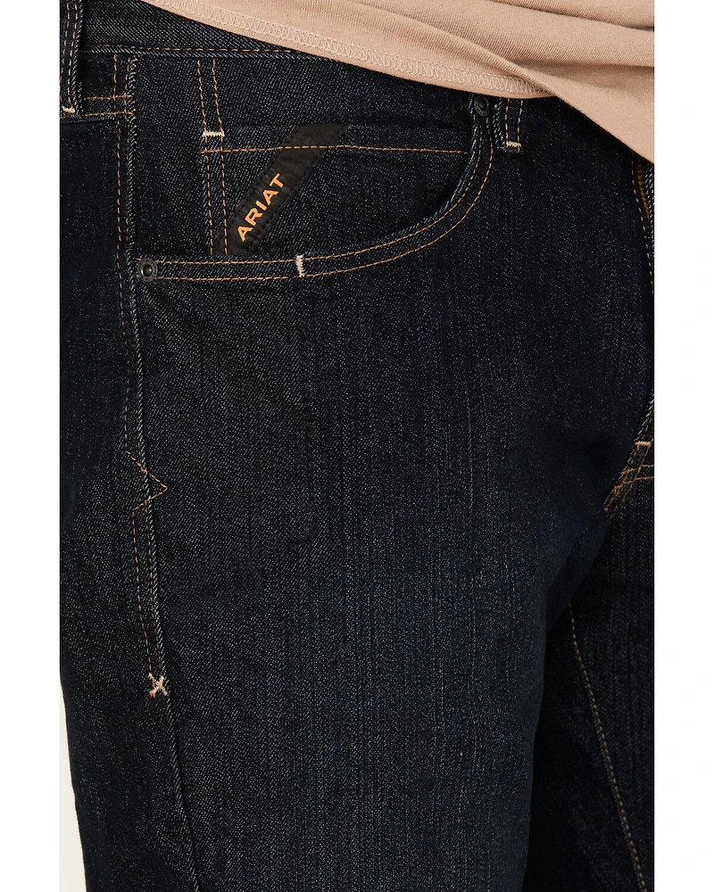 Ariat Men's Rebar M4 Blackstone Durastretch Basic Stackable Straight Work Jeans