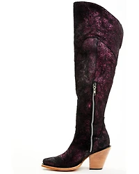 Corral Women's Metallic Tall Western Boots - Snip Toe
