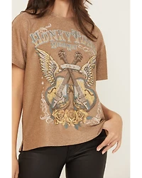 Blended Women's Honky Tonk Shimmer Short Sleeve Graphic Tee