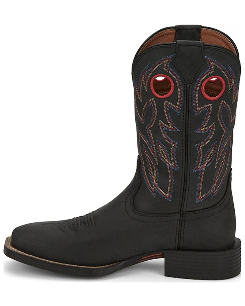 Justin Men's 11" Bowline Western Boots - Broad Square Toe