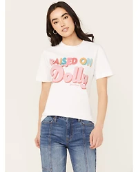 Bohemian Cowgirl Women's Raised On Dolly Short Sleeve Graphic Tee