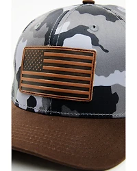 Cody James Boys' Hayes Camo Flag Patch Ball Cap