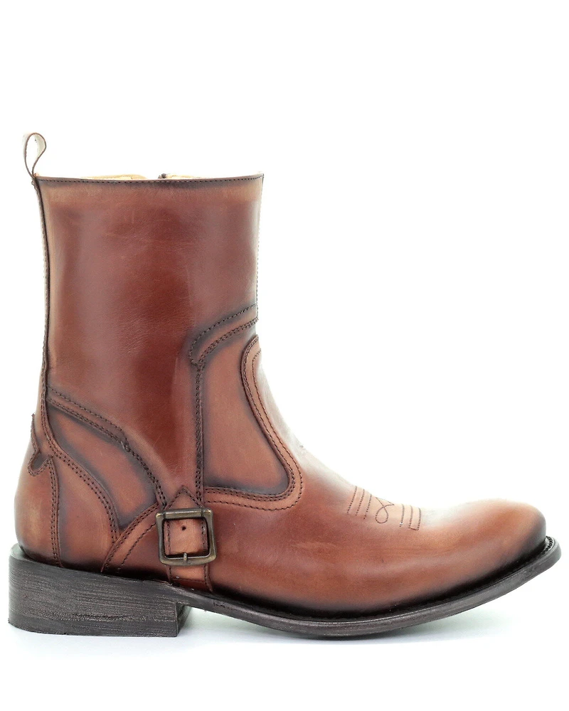 Corral Men's Cognac Strap Western Boots - Square Toe