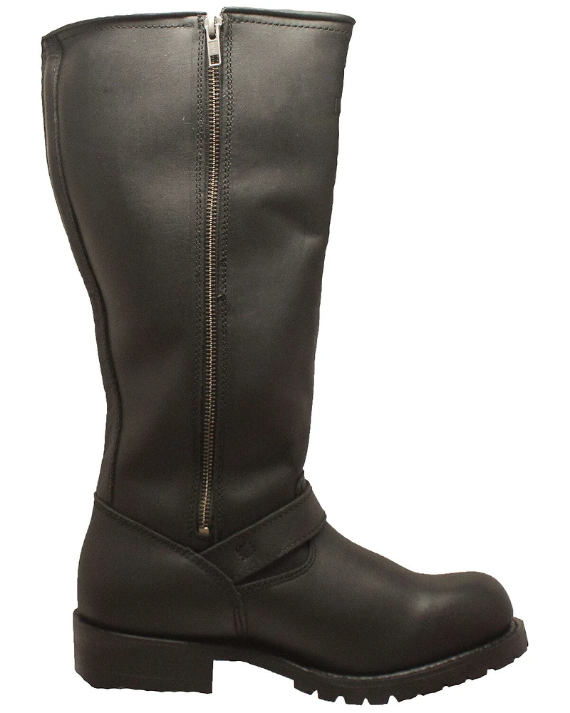 Ad Tec Men's Engineer Biker Boots - Round Toe